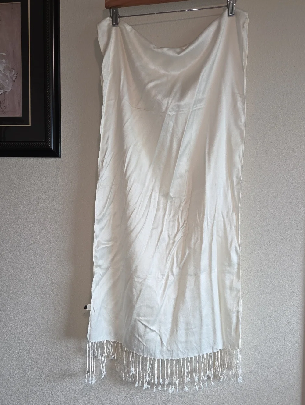 Apt. 9 Cream Fringe Scarf